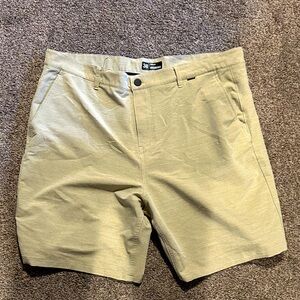 Hurley Men's Khaki Flat Front Shorts